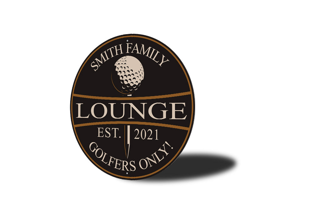 Golfers Lounge Only Sign