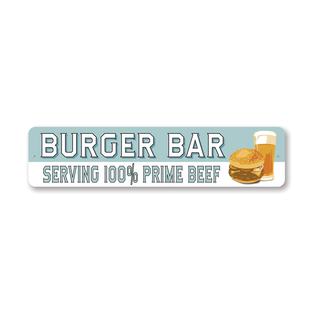 Prime Beef Burger Bar Sign