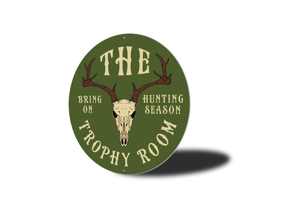 Hunting Trophy Room Sign