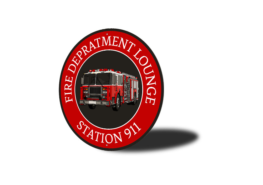 Fire Department Worker Sign