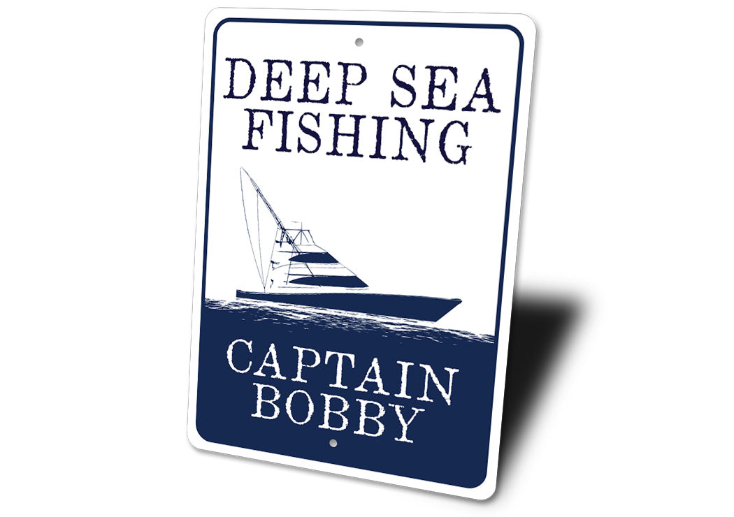 Deep Sea Fishing Captain Sign