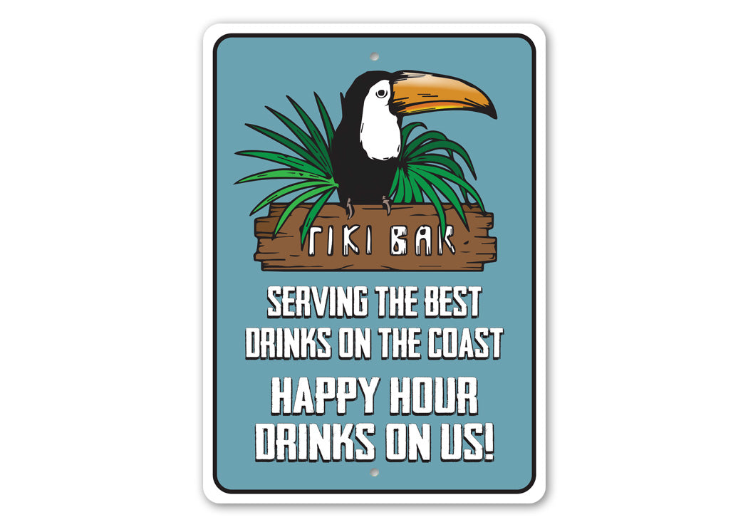 Coastal Tiki Bar Sign