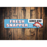 Fresh Red Snapper Sign