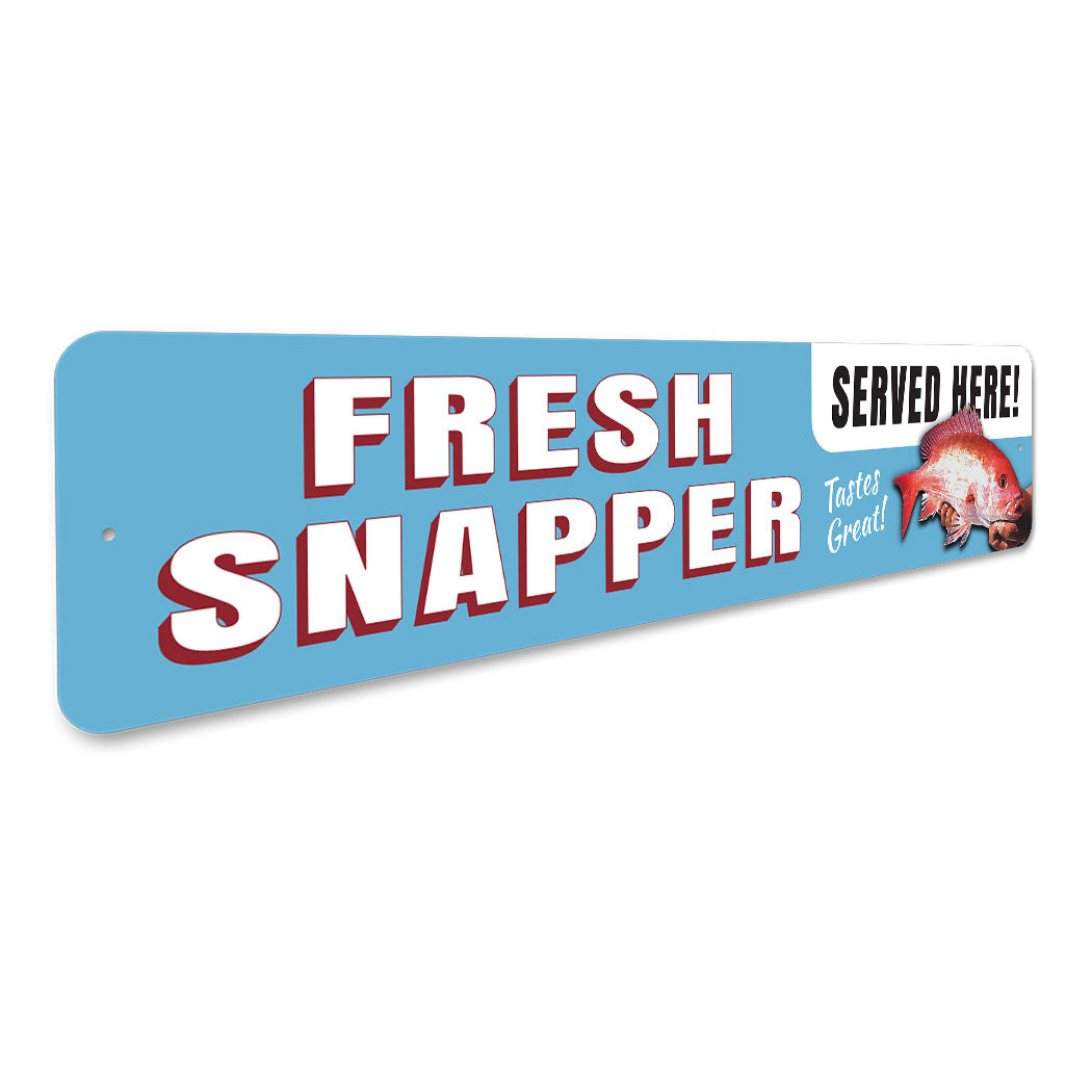 Fresh Red Snapper Sign – Lizton Sign Shop