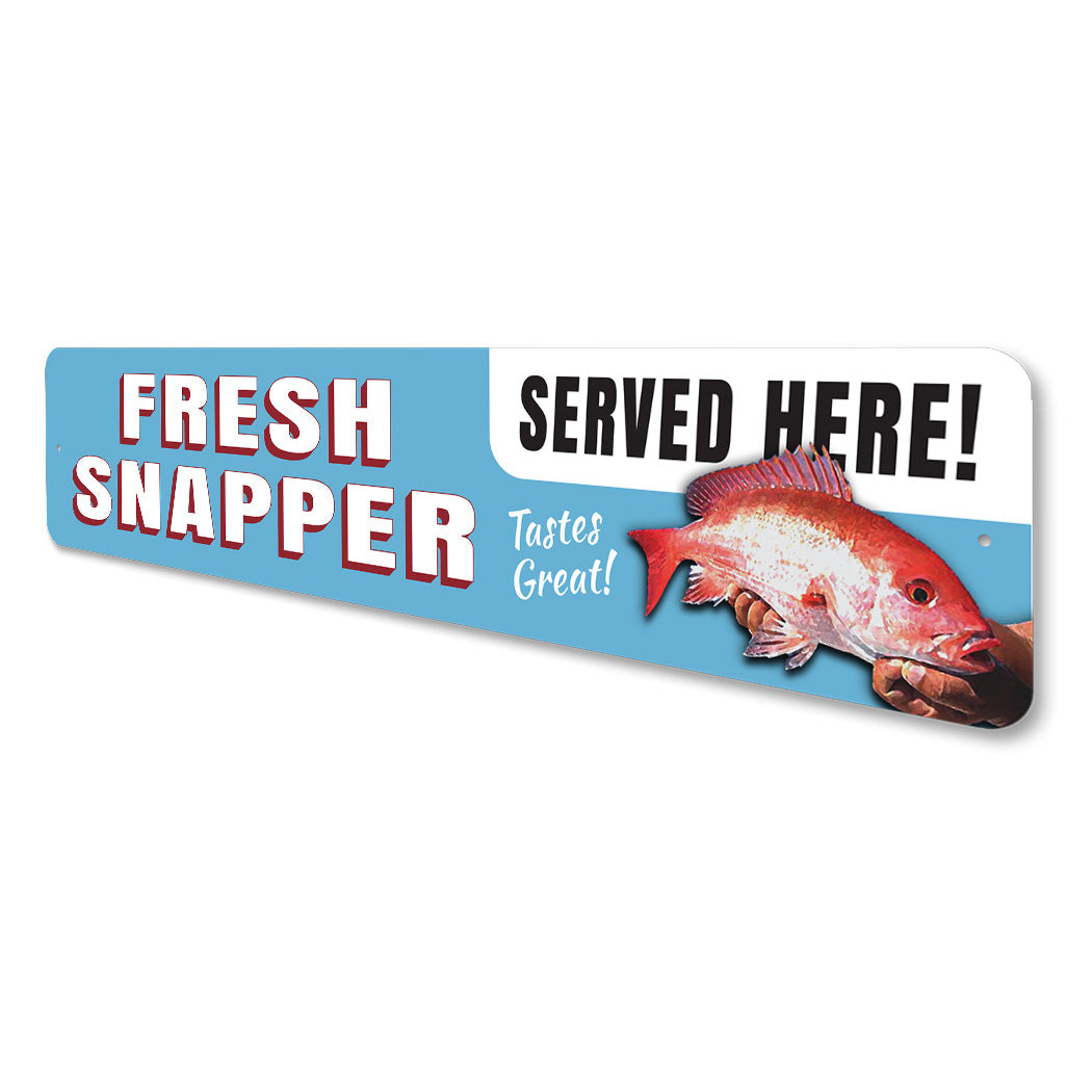 Fresh Red Snapper Sign – Lizton Sign Shop