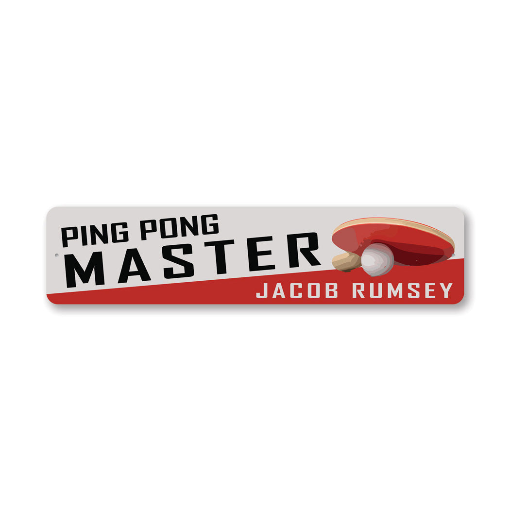 Custom Ping Pong Master Sign