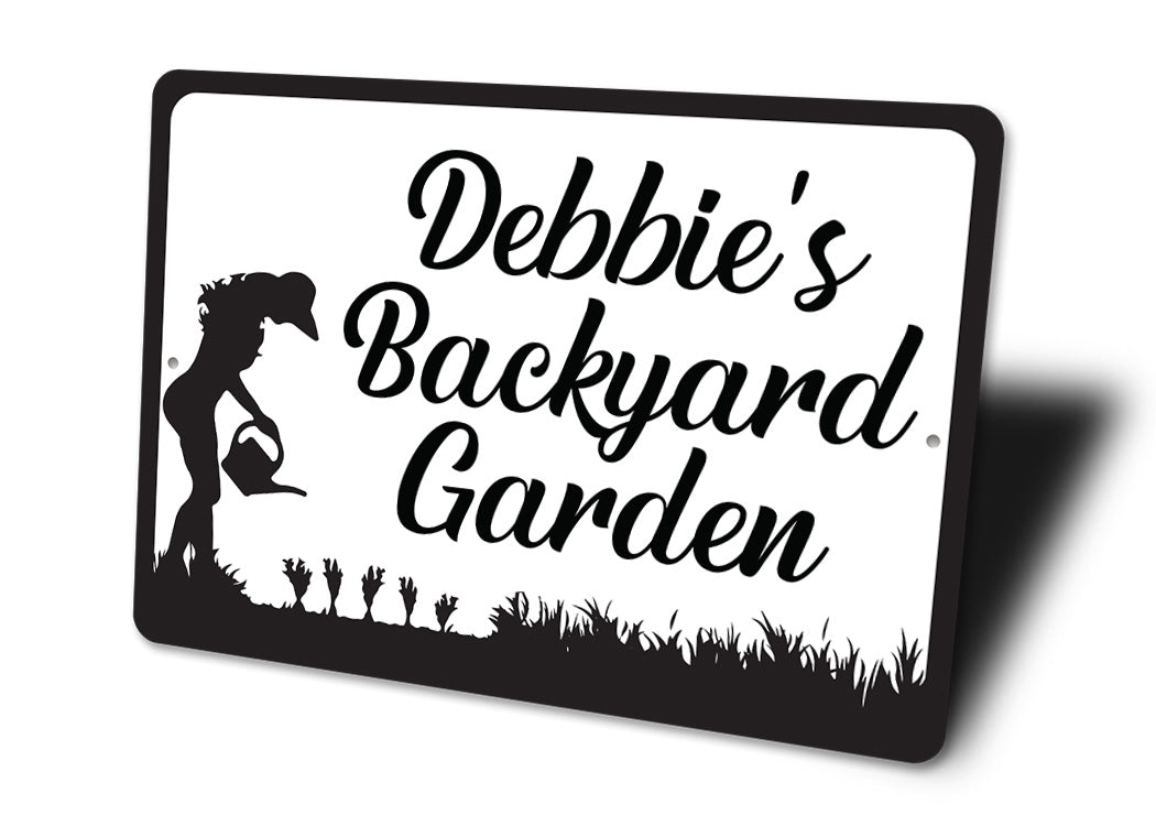 Personalized Backyard Garden Sign