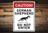 Caution German Shepherd Sign