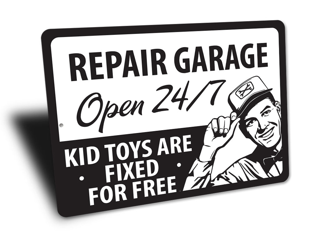 Repair Garage Fixing Toys Sign