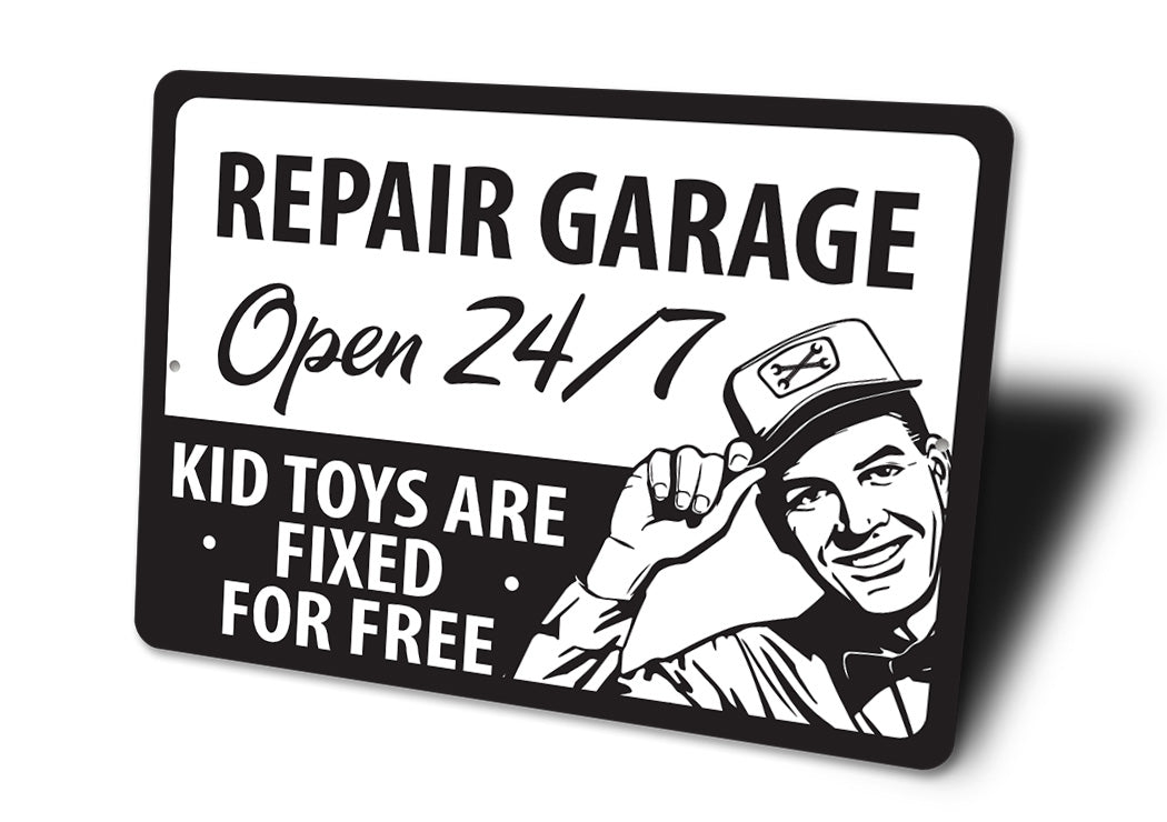 Repair Garage Fixing Toys Sign