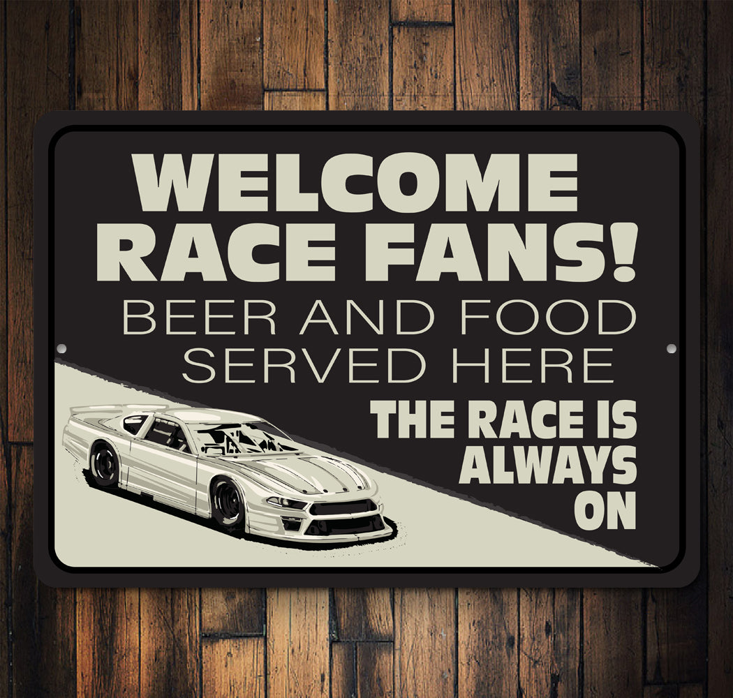 Racing Fan Lounge Sign