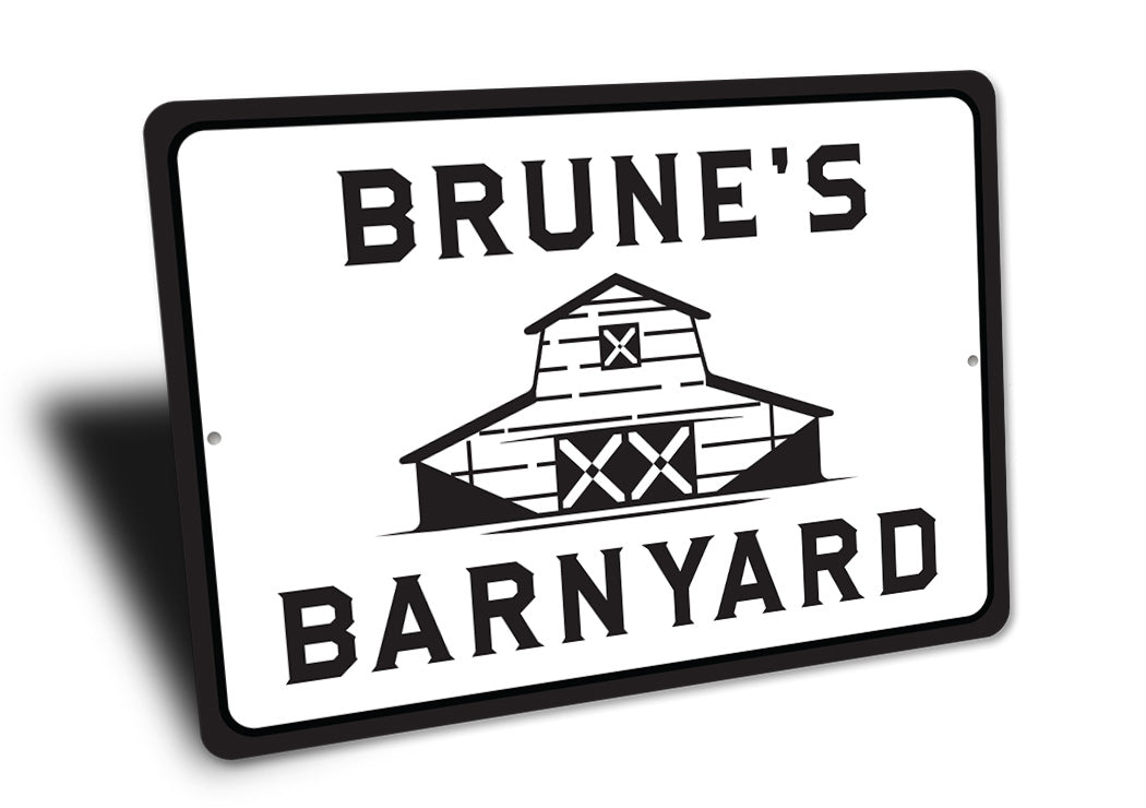 Custom Barnyard Family Sign