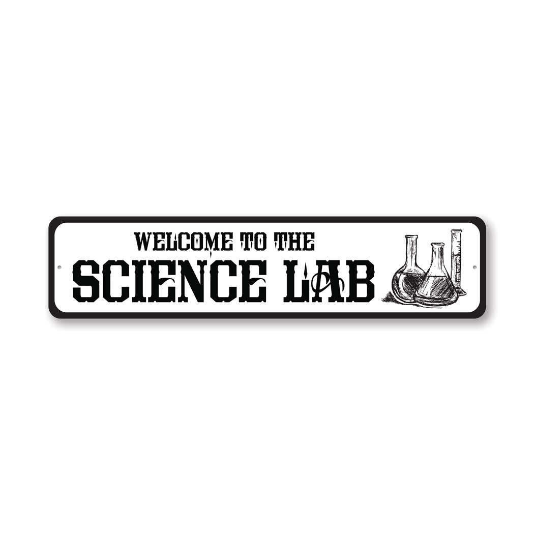 Vintage Science Lab Sign