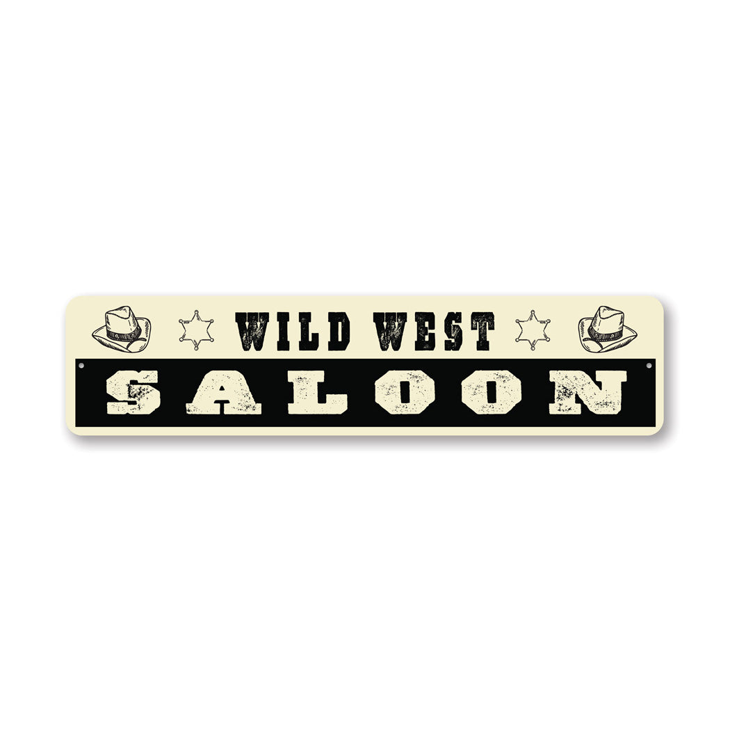 Vintage Wild West Saloon Sign