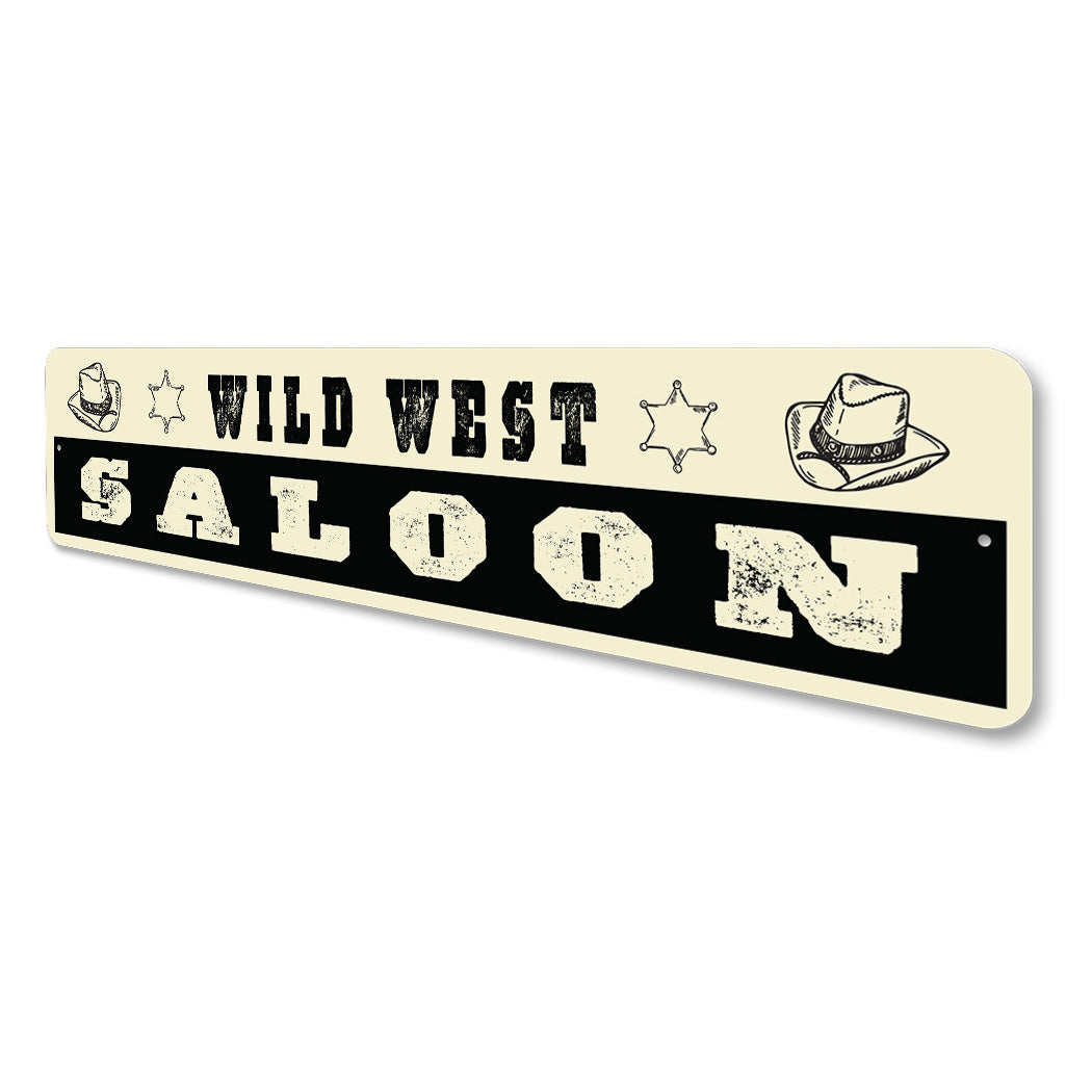 Vintage Wild West Saloon Sign