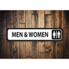 Men and Women Bathroom Sign
