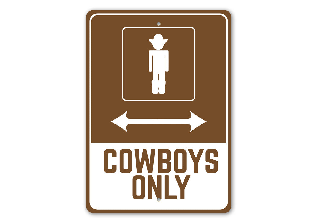 CowBoy Parking Sign