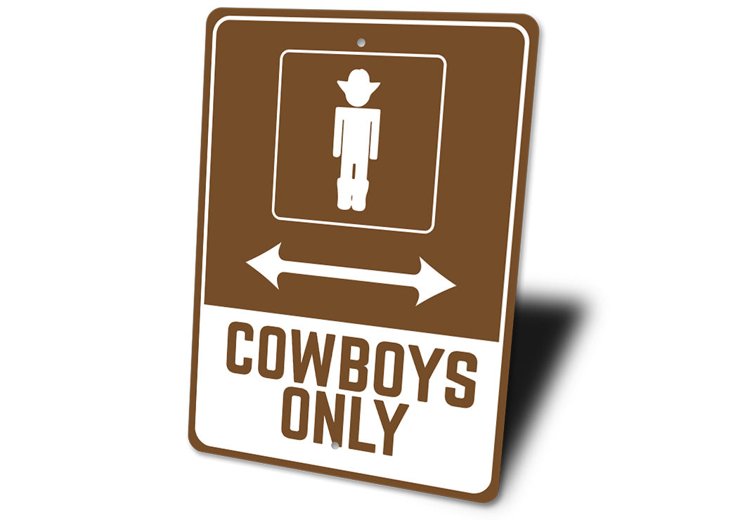CowBoy Parking Sign