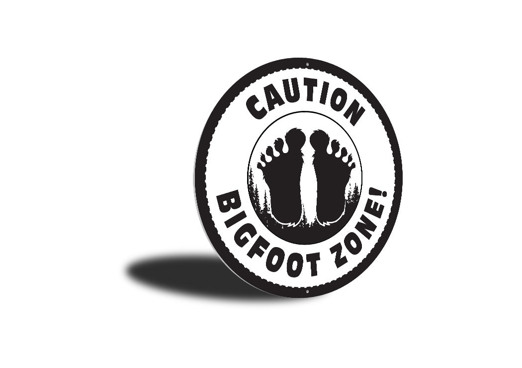 Caution Big Foot Zone Sign