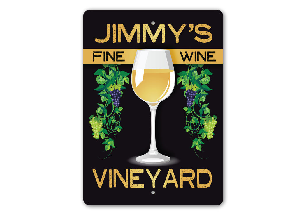 Personalized Vineyard Sign