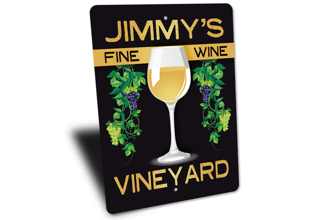Personalized Vineyard Sign