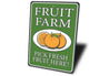 Fruit Farm Open Sign