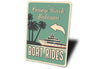 Coastal Water Boat Rides Sign