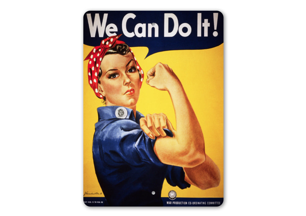 Rosie Retro Poster We Can Do It Sign