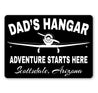 Dads Custom Hangar Location Sign
