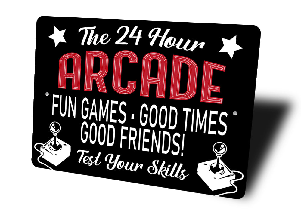 Rustic Arcade Sign Retro Arcade Entrance Sign – Lizton Sign Shop