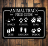 Animal Track And Field Guide Sign
