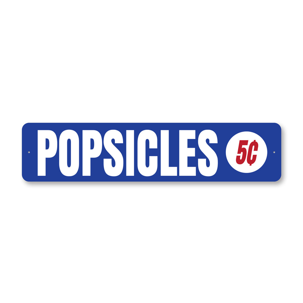 Popsicles For Sale Sign