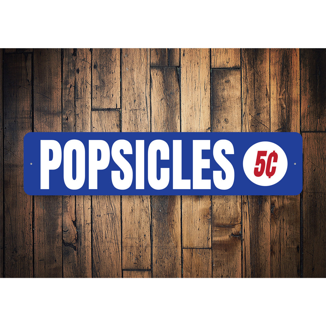 Popsicles For Sale Sign