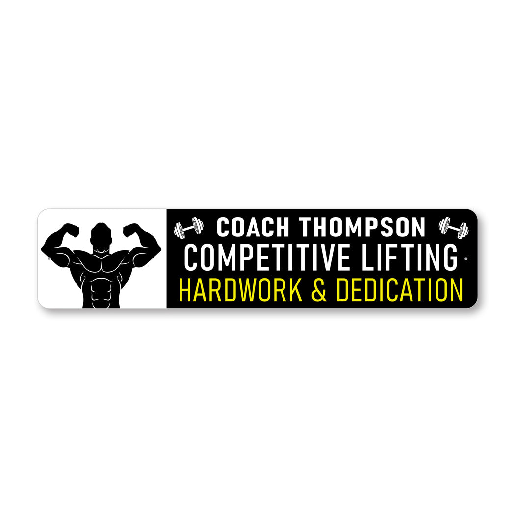 Lifting Coach Motivation Sign