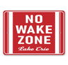 No Wake Zone Street Sign