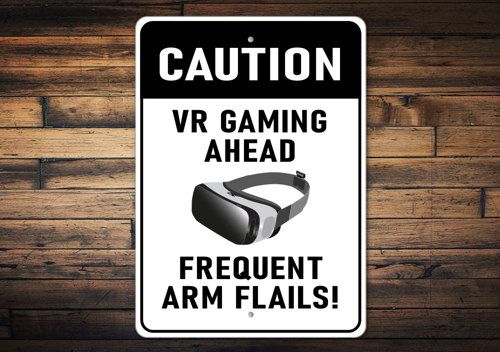 VR Gaming Warning Sign