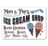 Mom And Pops Ice Cream Shop Sign