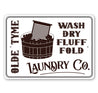 Old Time Laundry CO Sign