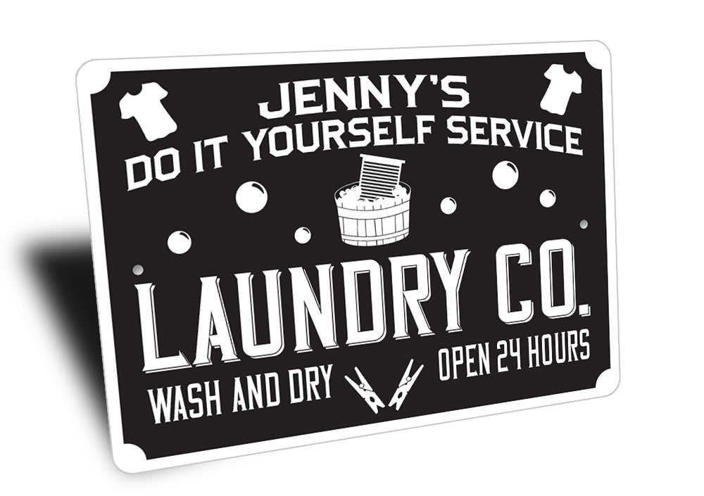 Do It Yourself Laundry Service Sign