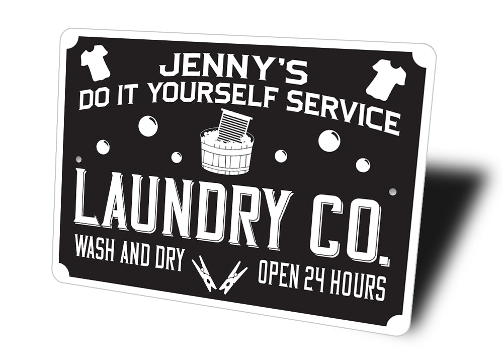 Do It Yourself Laundry Service Sign