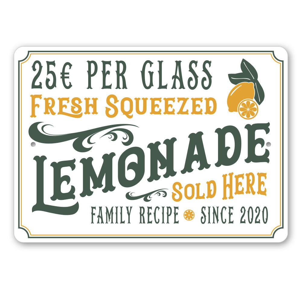 Vintage Lemonade Stand Sign