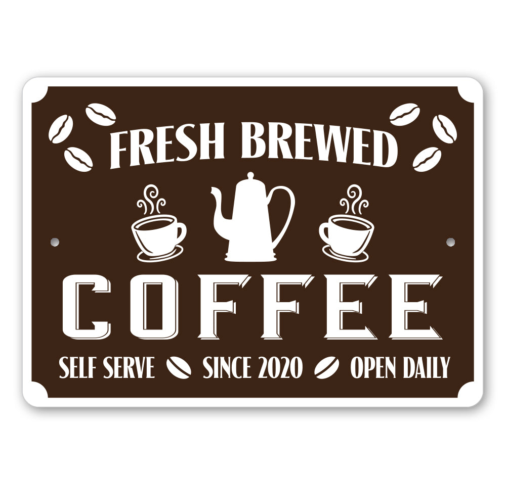 Fresh Bewed Coffee Sign