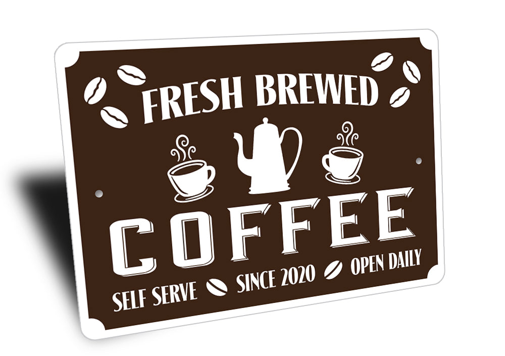 Fresh Bewed Coffee Sign