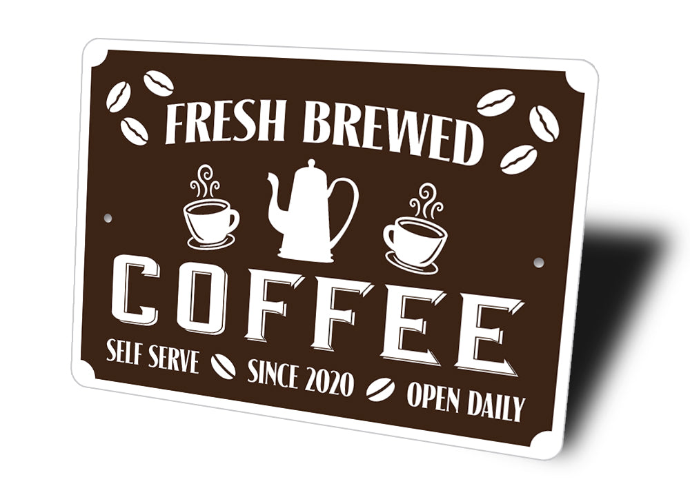 Fresh Bewed Coffee Sign