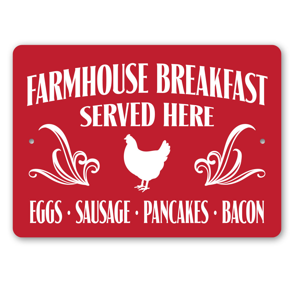 Farmhouse Breakfast Meal Sign