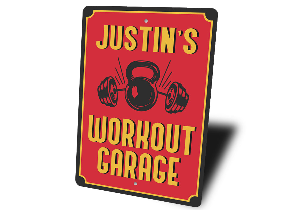 Workout Garage Personalized Sign