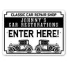 Classic Car Repair Shop Sign