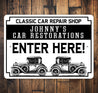 Classic Car Repair Shop Sign