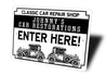 Classic Car Repair Shop Sign