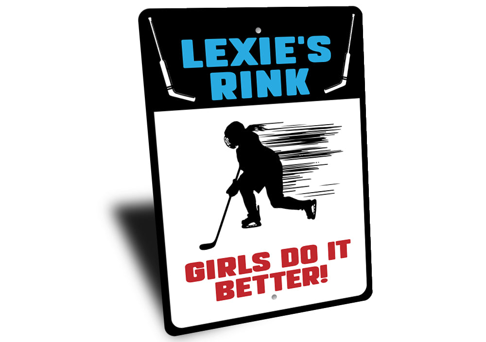 Personalized Hockey Rink Sign